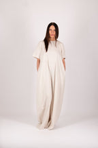 Natural Linen Jumpsuit VALENTIN - EUG Fashion