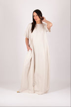 Natural Linen Jumpsuit VALENTIN - EUG Fashion