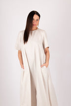 Natural Linen Jumpsuit VALENTIN - EUG Fashion