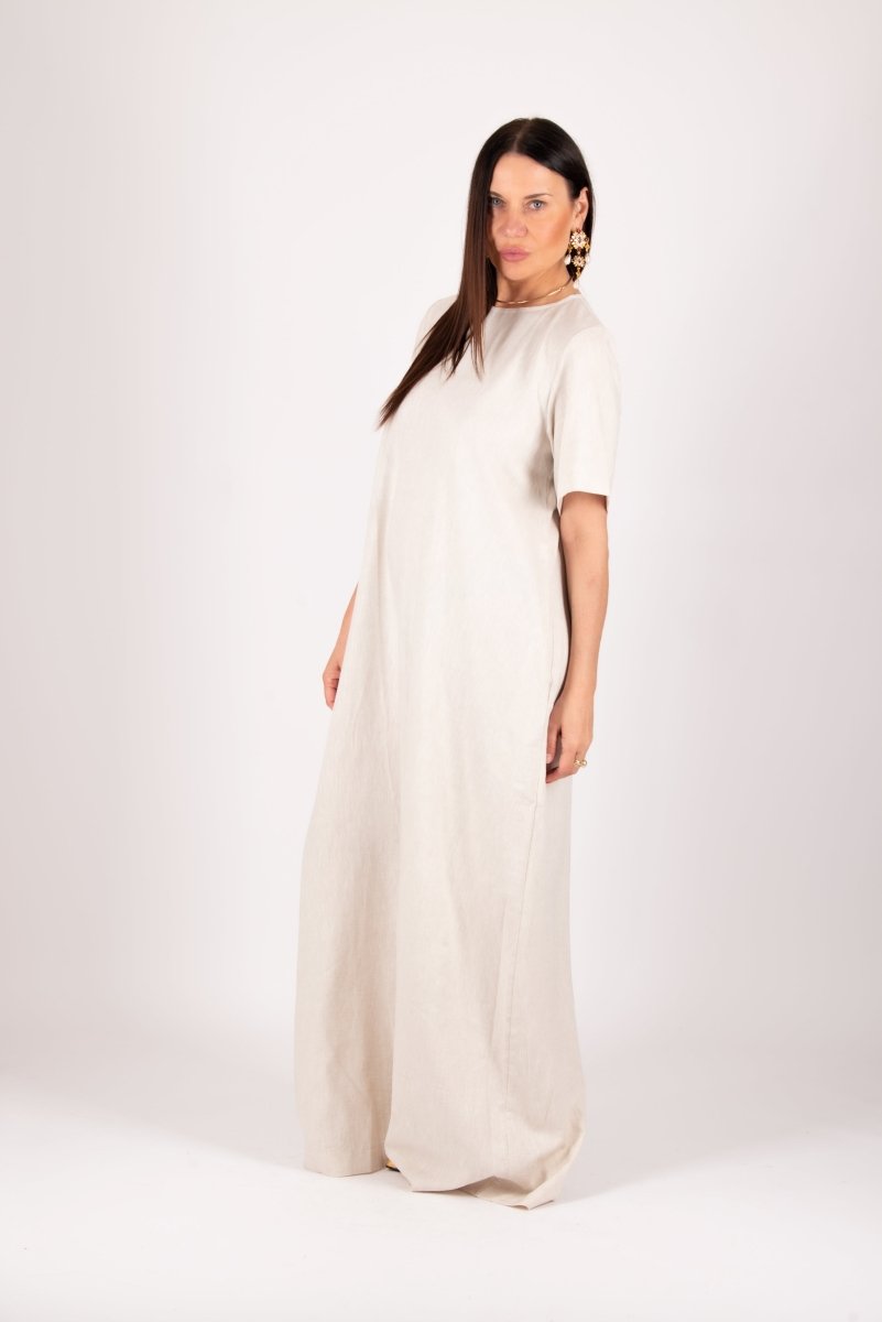 Natural Linen Jumpsuit VALENTIN - EUG Fashion