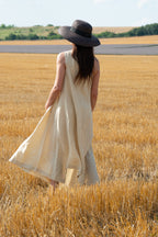 Linen One-Shoulder Dress - Tiffany