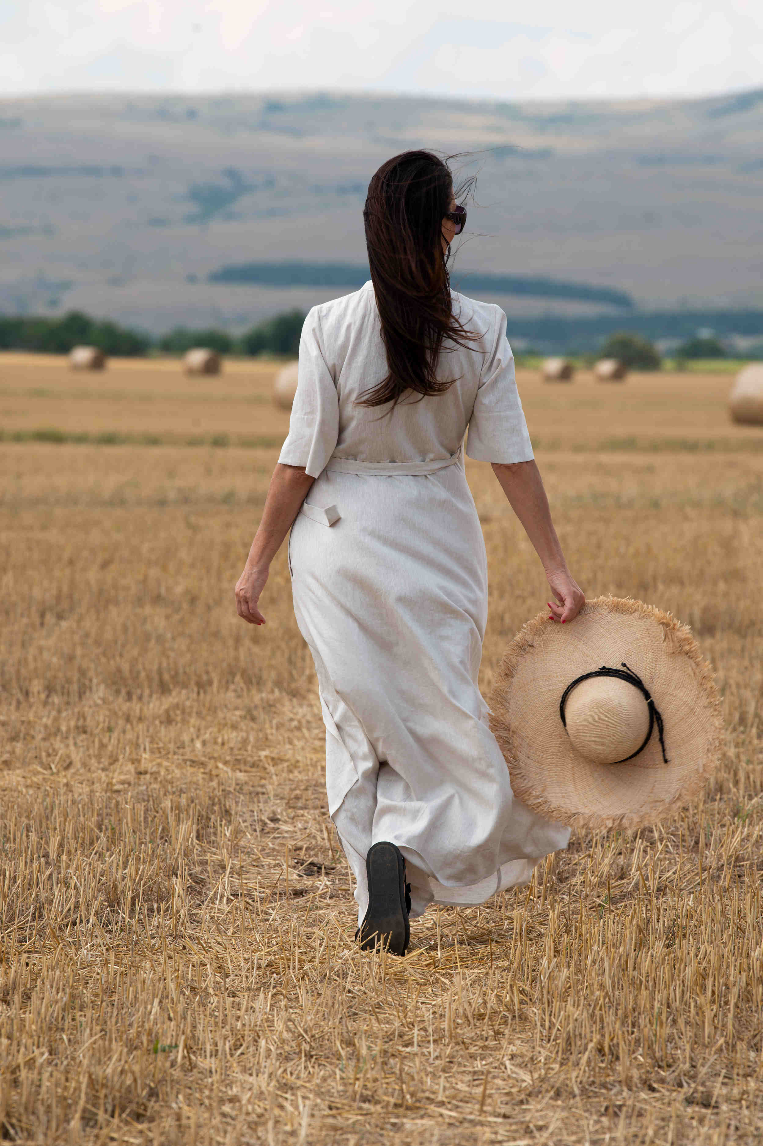 wrap linen dress - EUG fashion #natural
