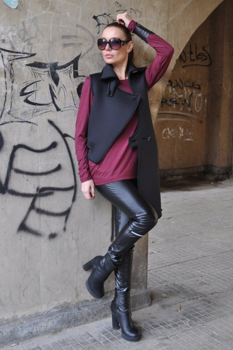 Neoprene Sleeveless Vest ARIEL - EUG Fashion