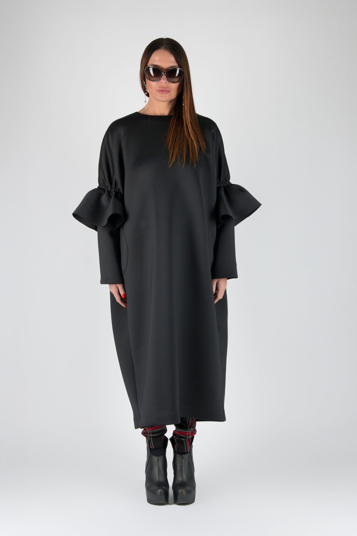 neorene-dress-long - EUG fashion #black