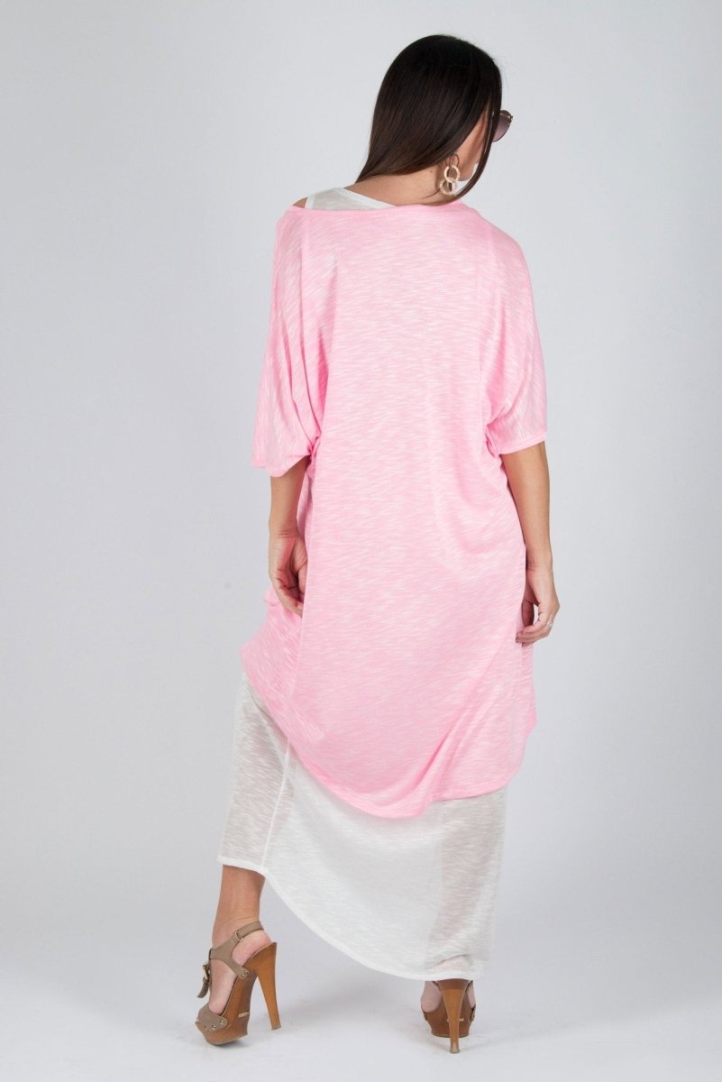 ODILE Pink Summer Dress in 2 parts on SALE - EUG Fashion EugFashion 