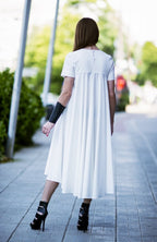 Off White Summer Maxi Dress KOSARA - EUG Fashion