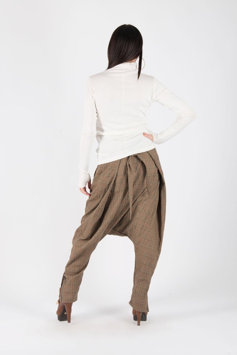 Off white turtleneck print top MARGARITA - EUG Fashion