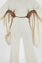 Knitted Poncho Outfit - Eva