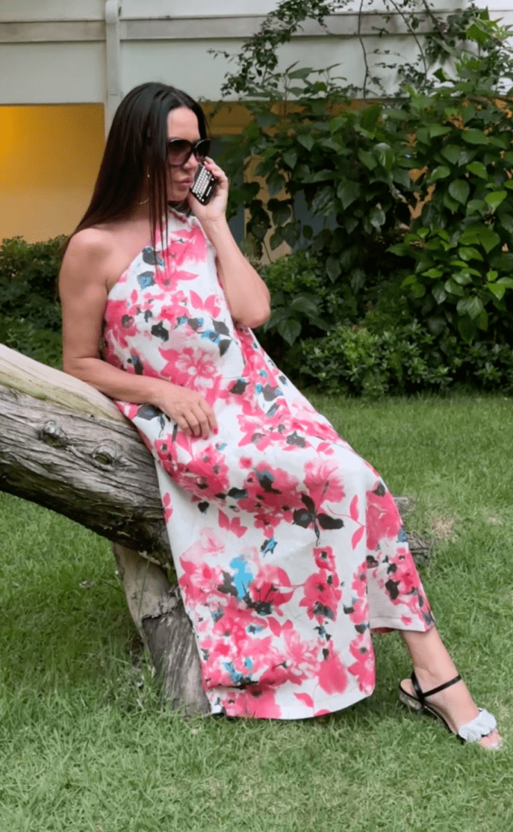 One Shoulder Linen Dress TIFFANY - EUG Fashion