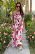 One Shoulder Linen Dress TIFFANY - EUG Fashion