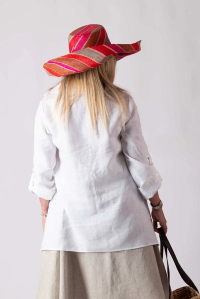 PALERMO TIMELESS WHITE LINEN SHIRT - EUG FASHION EugFashion 