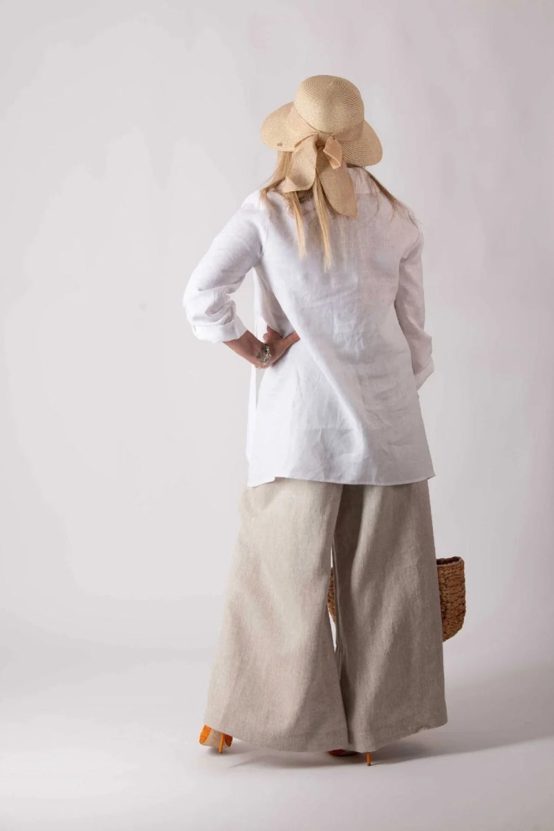 PAMELA LINEN PANTS SKIRT - EUG FASHION EugFashion 