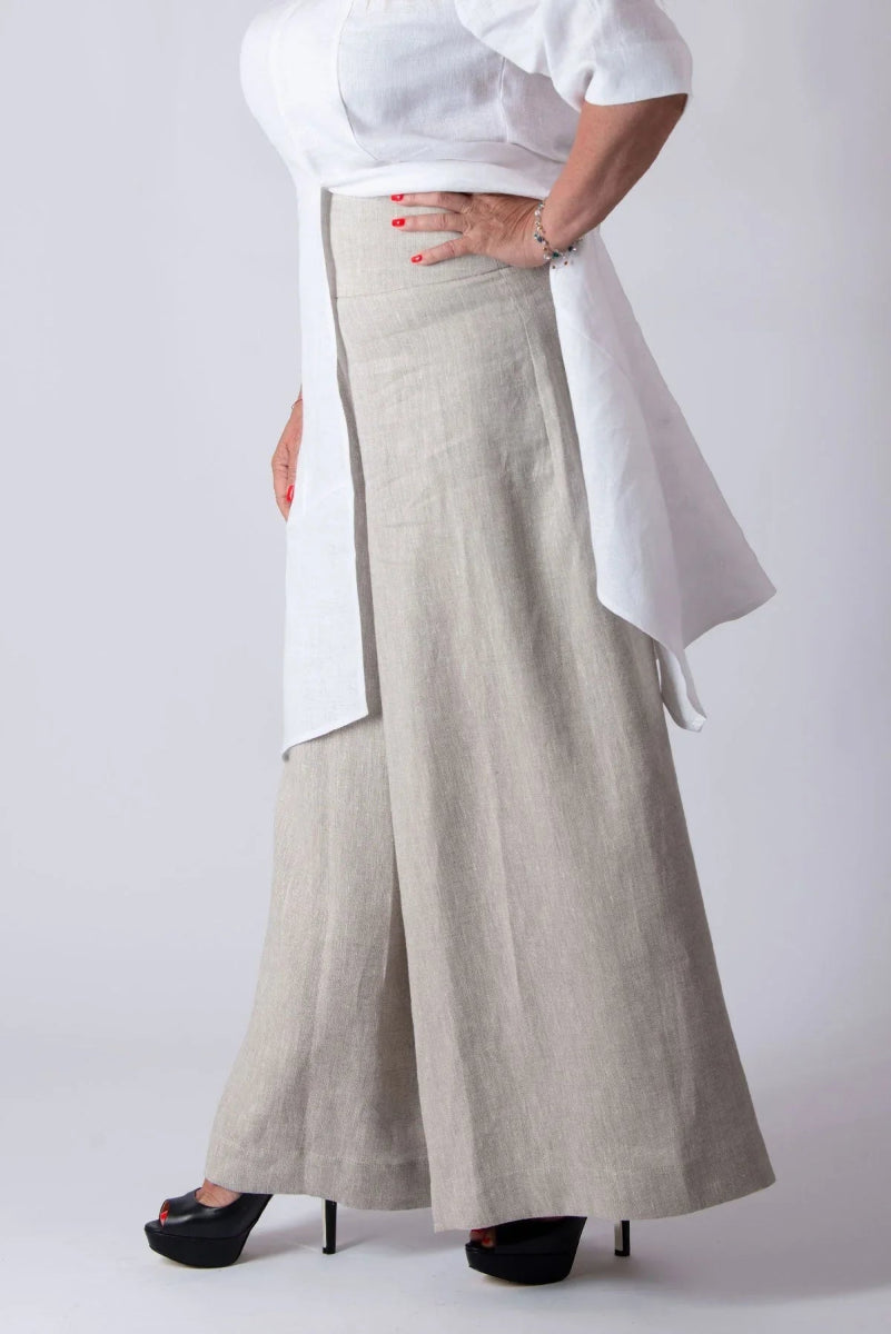 PAMELA LINEN PANTS SKIRT - EUG FASHION EugFashion 