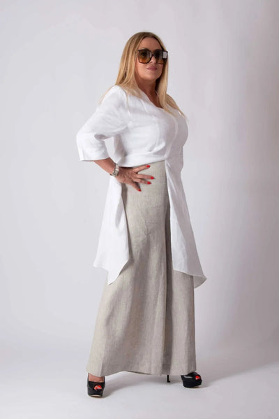 PAMELA LINEN PANTS SKIRT - EUG FASHION EugFashion 