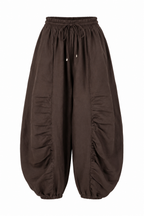linen brown pants