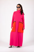 Colorblock Punto Milano Dress - Lena