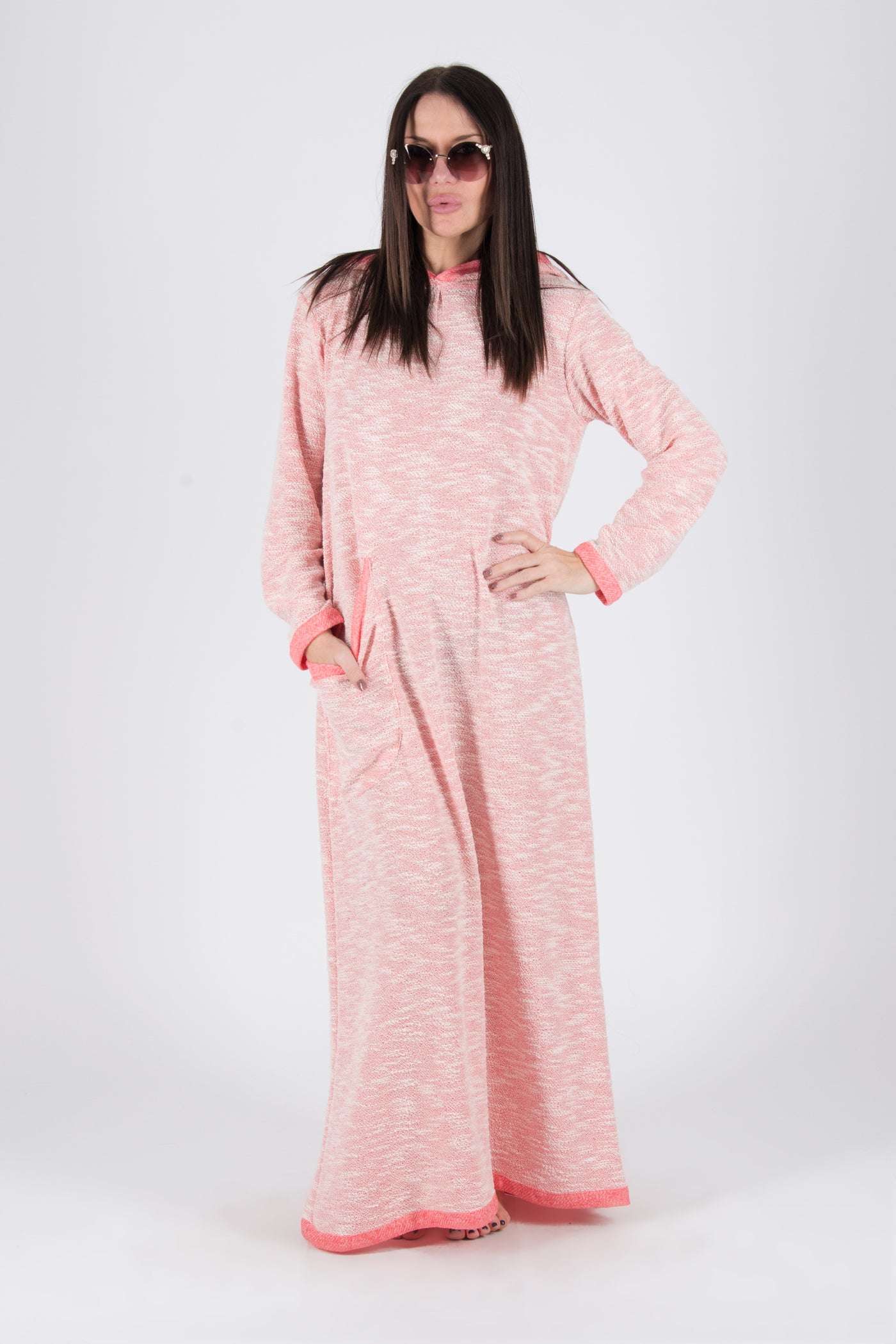 Long Hooded Dress LINDA SALE EugFashion 