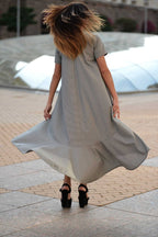 Plaid Cotton Dress VERA - EUG Fashion