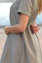 Plaid Cotton Dress VERA - EUG Fashion