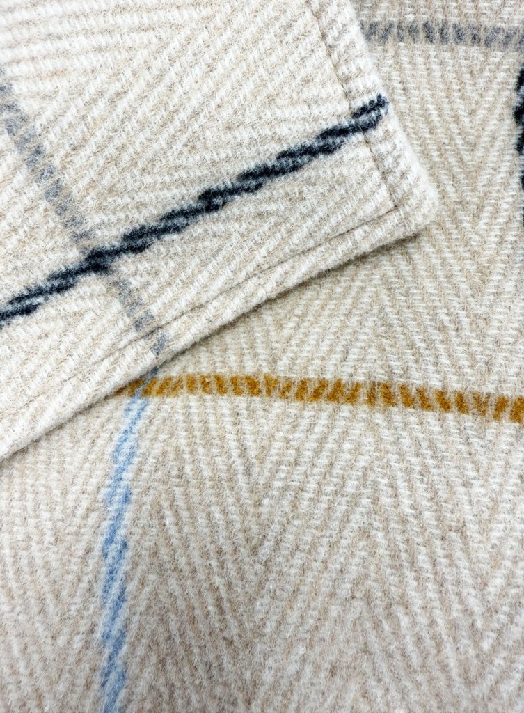 Plaid High - Low Coat, Double - Breasted Asymmetrical Fit Albena - EUG Fashion EugFashion 