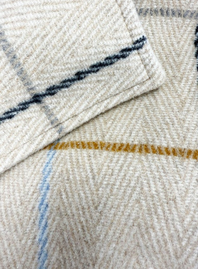 Plaid High - Low Coat, Double - Breasted Asymmetrical Fit Albena - EUG Fashion EugFashion 