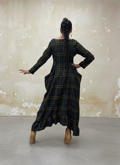 Plaid Winter Dress Casablanca - EUG Fashion EugFashion 