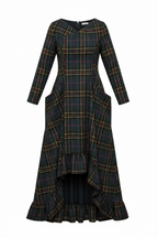 Plaid Winter Dress Casablanca - EUG Fashion