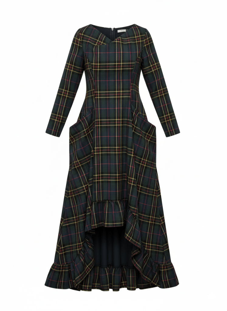 Plaid Winter Dress Casablanca - EUG Fashion EugFashion 