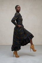 Plaid Winter Dress Casablanca - EUG Fashion