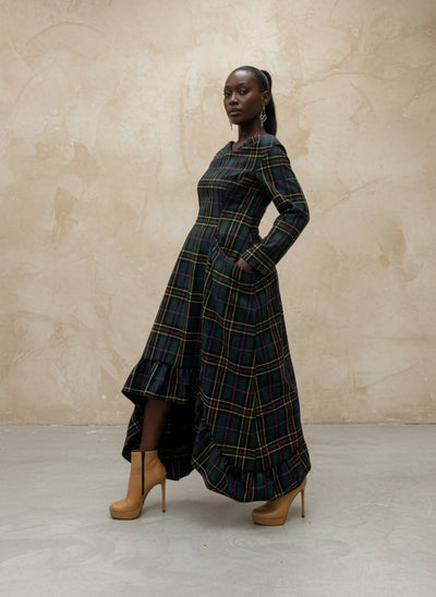 Plaid Winter Dress Casablanca - EUG Fashion EugFashion 