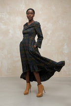 Plaid Winter Dress Casablanca - EUG Fashion