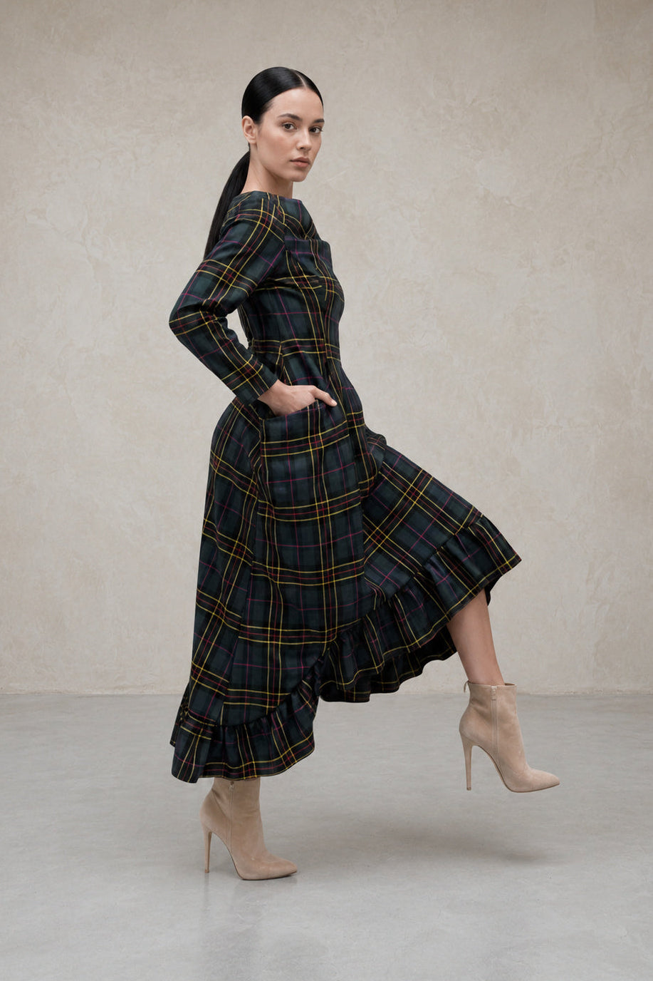 Plaid cotton dress Casablanca - EUG Fashion
