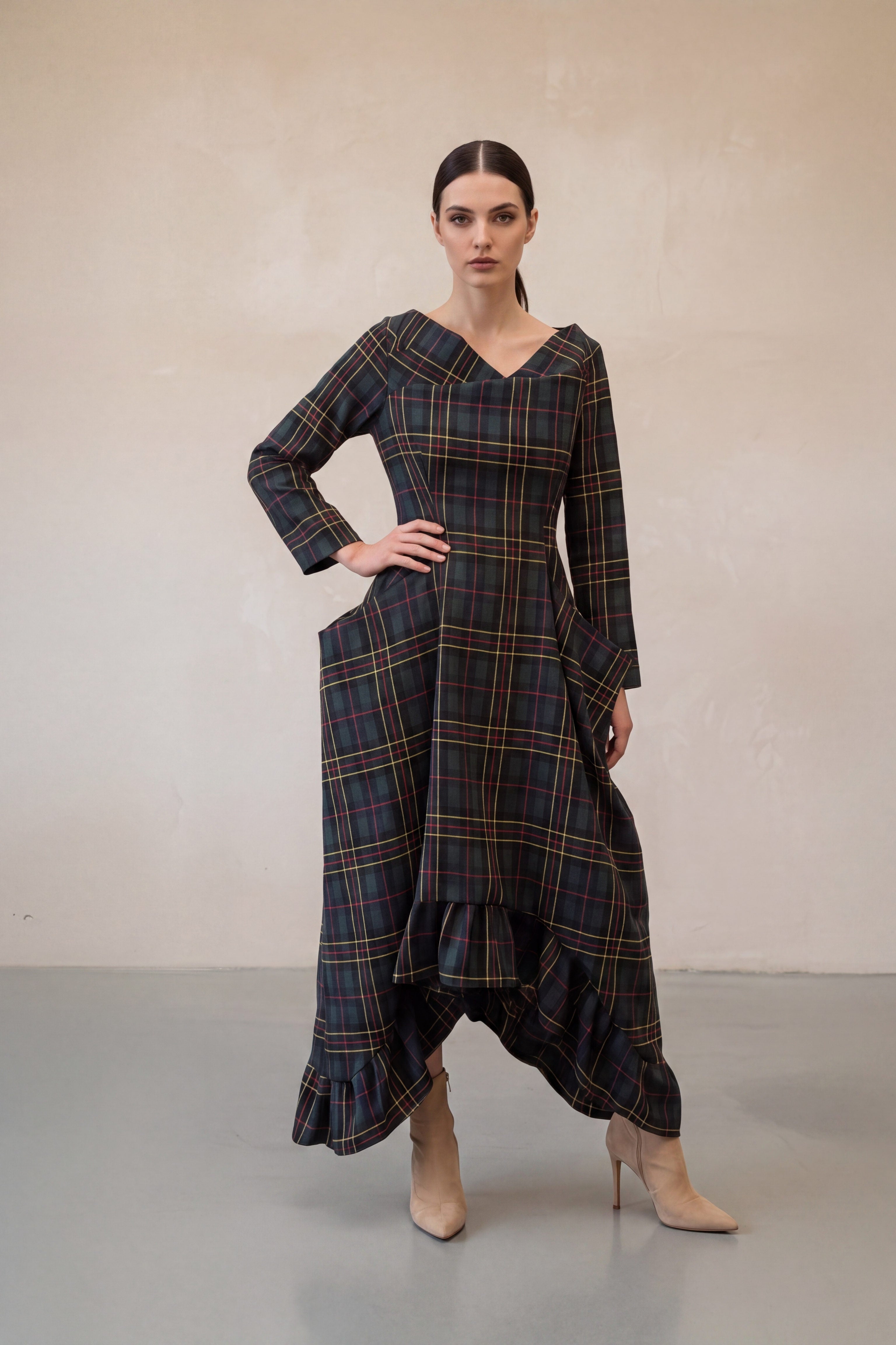 Plaid cotton dress Casablanca - EUG Fashion
