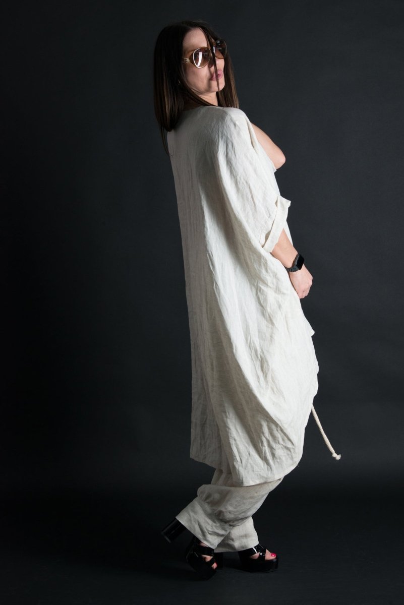 Plus size Linen Tunic ANN - EUG FASHION