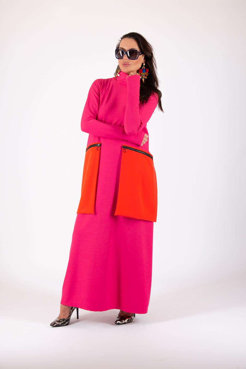 Maxi Turtleneck Dress - Lena