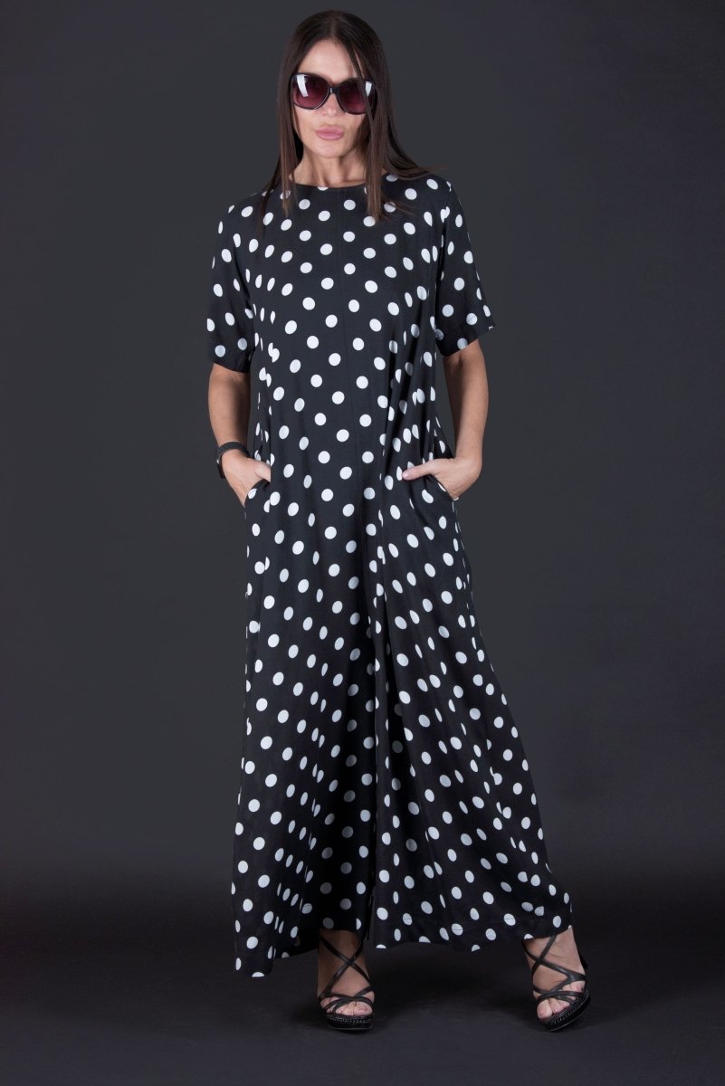Polka Dots Cotton Jumpsuit Valentin - EUG Fashion