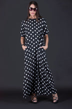 Polka Dots Cotton Jumpsuit Valentin - EUG Fashion