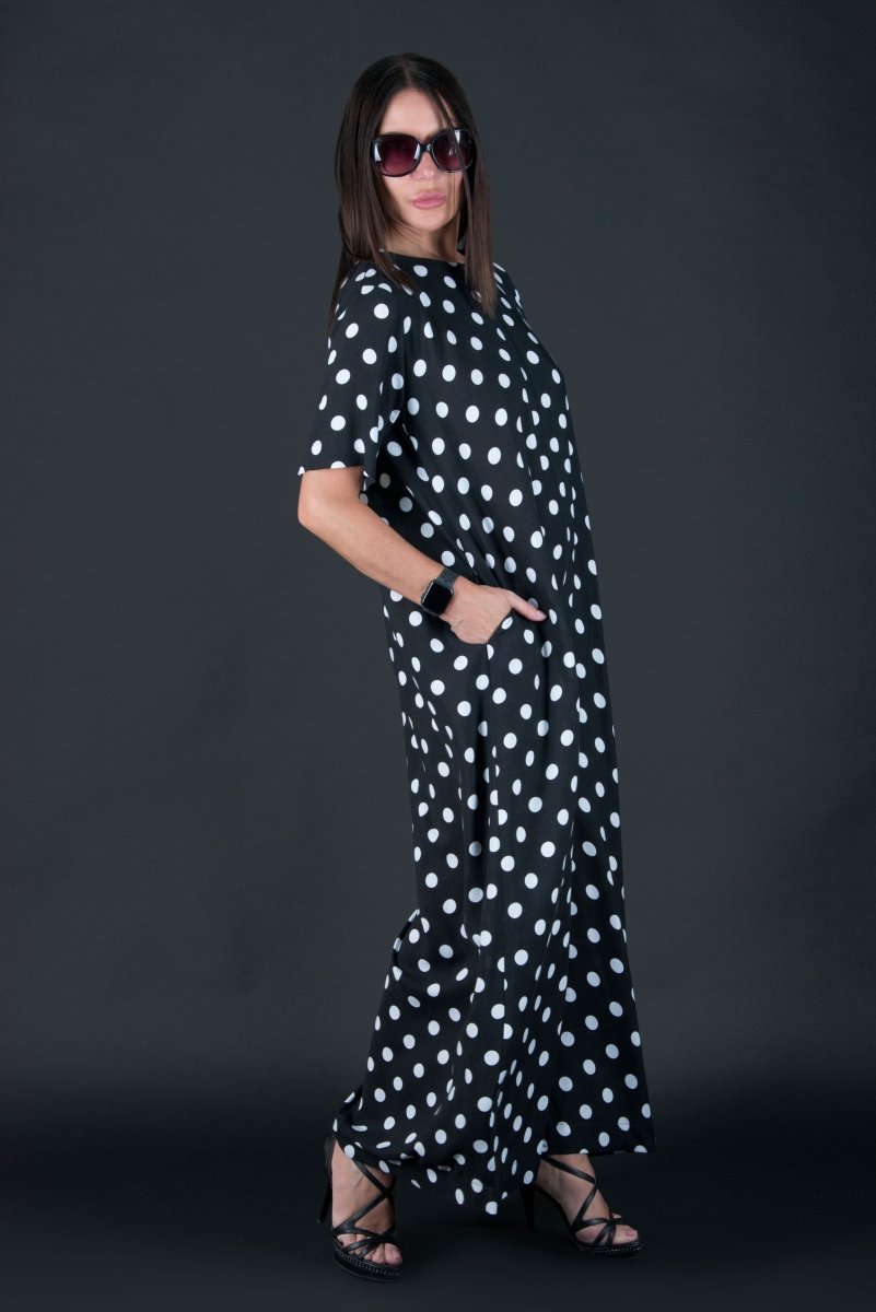 Polka Dots Cotton Jumpsuit Valentin - EUG Fashion