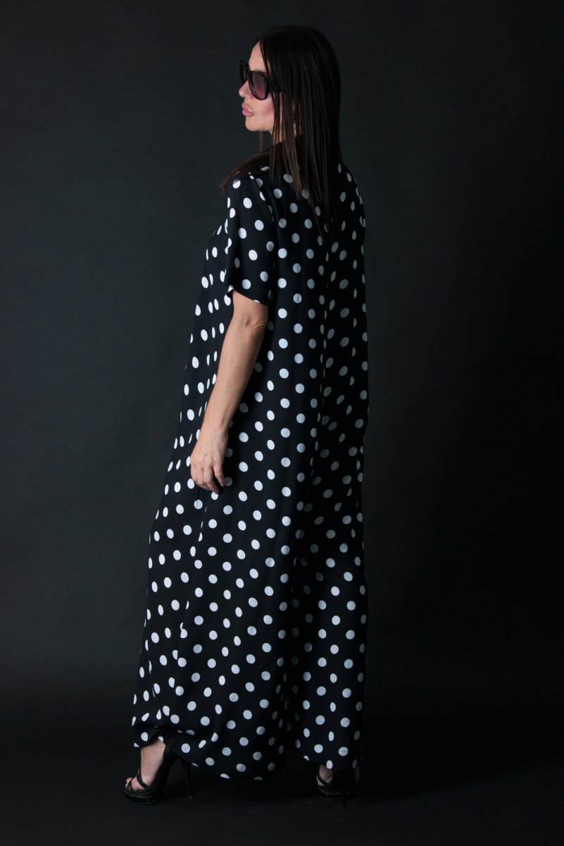 Polka Dots Cotton Jumpsuit Valentin - EUG Fashion