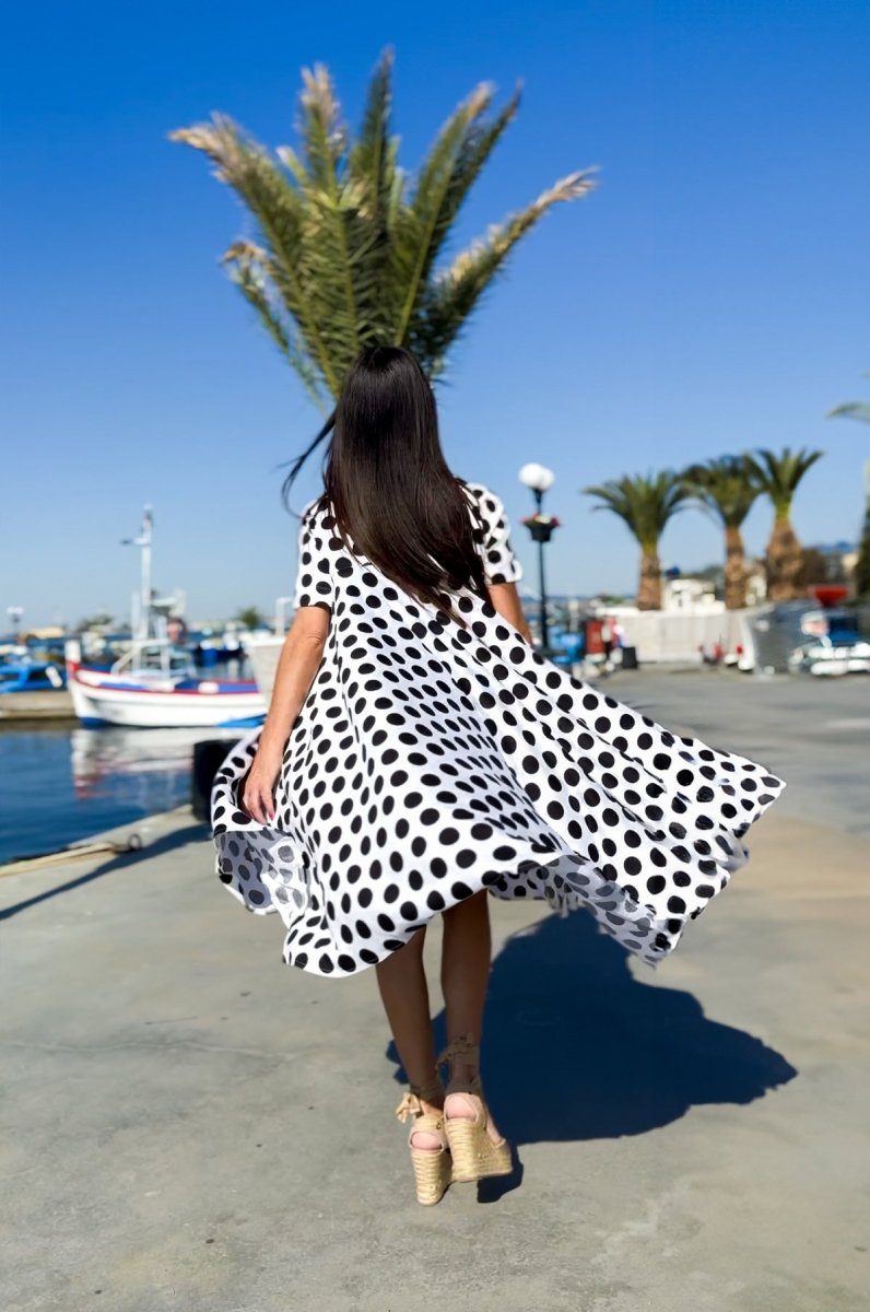 Polka Dots Dress KOSARA - EUG Fashion