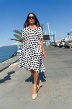 Polka Dots Dress KOSARA - EUG Fashion