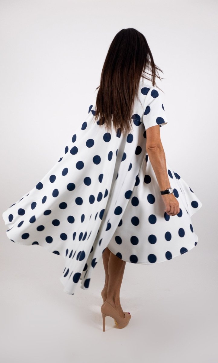 Polka Dots Summer Dress KOSARA - EUG Fashion EugFashion 