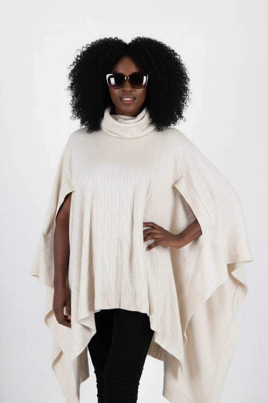 Knitted Poncho - Eva