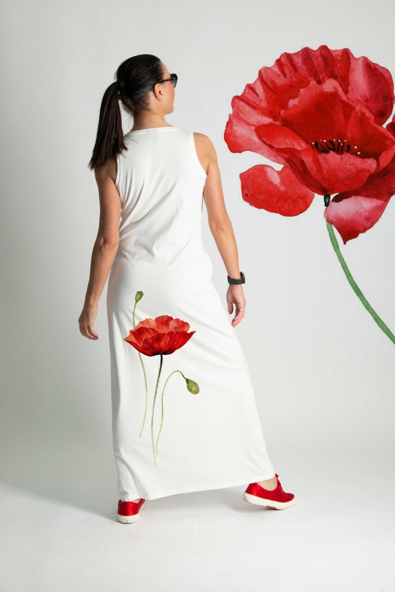 Poppies Jersey Dress MIKAELA - EUG Fashion