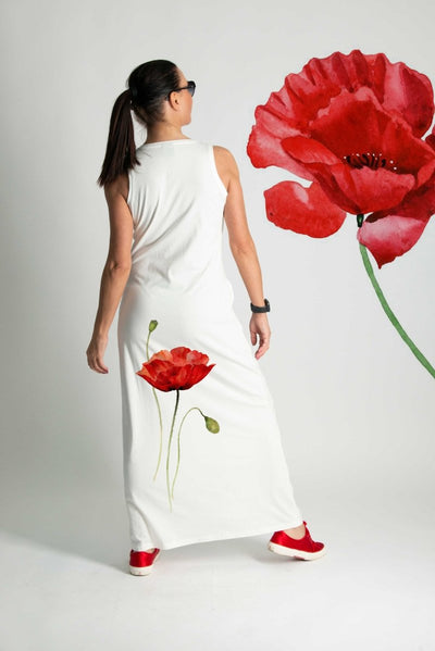 Poppies Jersey Dress MIKAELA - EUG Fashion EugFashion 