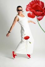 Poppies Jersey Dress MIKAELA - EUG Fashion