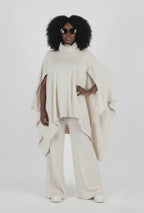 Knitted Poncho Outfit - Eva