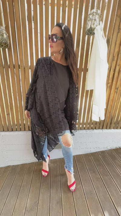 Linen Black Tunic ALLA EugFashion 