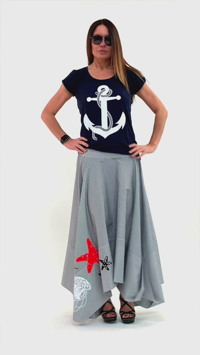 Marine Long Skirt JULIE EugFashion 