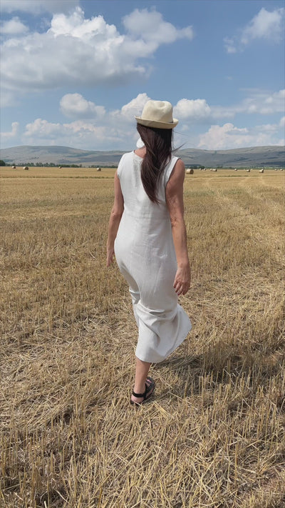 Linen Summer Casual Dress PRIMA EugFashion 